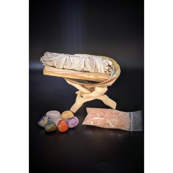 7 Chakra Smudge Set, Smudge Kit - Picture 1 of 10